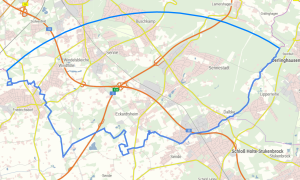 Karte Überwachungszone Geflügelpest 2022